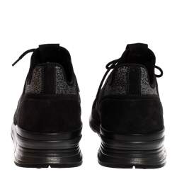 Pre Owned Tod's Black Suede Low Top Sneaker Size 45.5