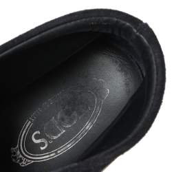 Tod's Black Suede Desert Ankle Boots Size 40