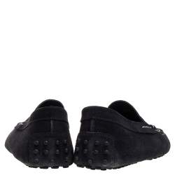 Tod's Black Suede Loafers Size 41