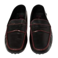 Tod's Black Leather Penny Loafers Size 43