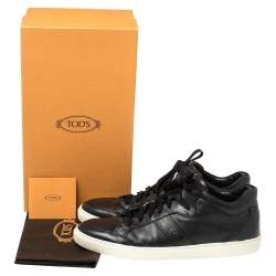 Pre Owned حذاء رياضي تودز أزرق كحلي بعنق منخفض مقاس 44.5