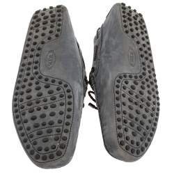 Pre Owned حذاء لوفرز تودز سليب أون فيونكة غومينو نوبوك أزرق مقاس 43