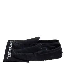 Pre Owned حذاء لوفرز تودز سليب أون سويدي أسود مقاس 43