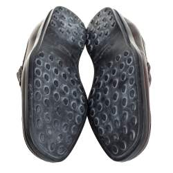 Pre Owned Tod's Brown Leather Penny Slip On Loafers Size 43