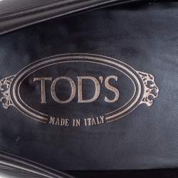 Tods Brown Leather Slip On Loafers Size 45.5
