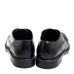 Tod's Black Leather Cap Toe Slip On Oxford Size 42
