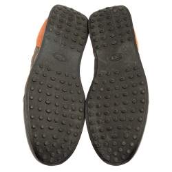 Pre Owned حذاء رياضي تودز رباط علوي جلد وسويدي متعدد الألوان مقاس 41