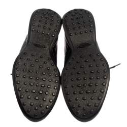 Pre Owned Tod's Black Leather Low Top Sneakers Size 42