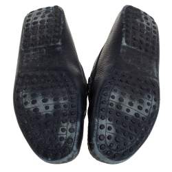Tod's Navy Blue Leather Slip On Loafer Size 42