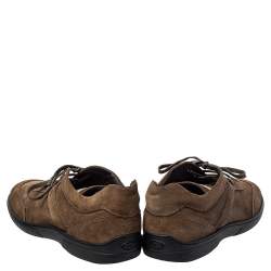 Pre Owned حذاء رياضي تودز رباط أخضر زيتوني مقاس 43