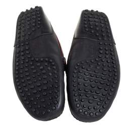 Tod's Black Leather Slip On Loafers Size 43 