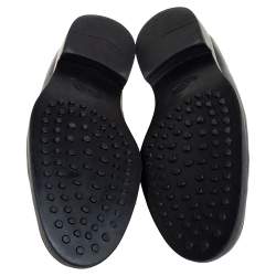 Tod's Black Leather Slip On Loafers Size 41 