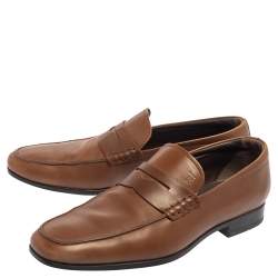 Tod's Brown Leather Slip On Loafers Size 39.5