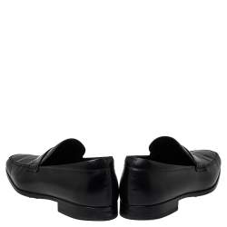 Pre Owned Tod's Black Leather Penny Loafers Size 39.5