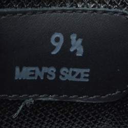 Pre Owned حذاء رياضي تودز شبك وجلد أبيض/أسود مقاس رباط علوي 44.5 