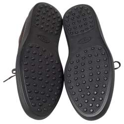 Pre Owned Tod's Brown Suede Lace Up Boots Size 42.5