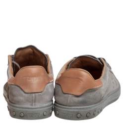 Tod's Grey Suede Low Top Snekaers Size 44