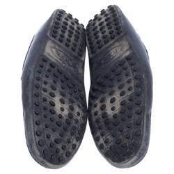 Pre Owned Tod's Blue Leather Penny Loafers Size 41.5