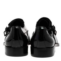 Tod's Black Patent Leather Single Flap Oxford Monks 42