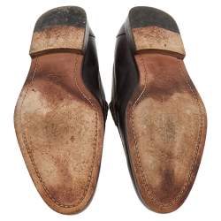 مملوكة مسبقًا حذاء لوفرز تودز بيني جلد بني سليب أون مقاس 42