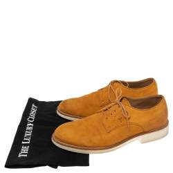 Tod's Yellow Nubuck Leather Lace Up Oxfords Size 43