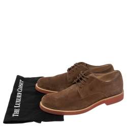 مملوكة مسبقًا حذاء ديربي تودز سويدي بني برباط مقاس 42.5