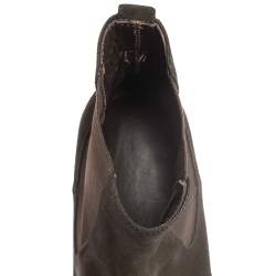 Tod's Dark Brown Suede Ankle Boots Size 45.5