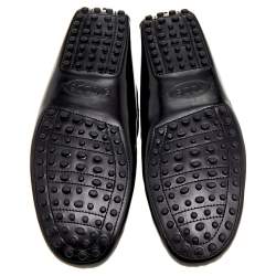 مملوكة مسبقًا Tods Black Leather Buckle Loafers Size 41.5