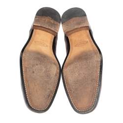 Pre Owned Tod's Brown Leather Lace Up Oxfords Size 42.5
