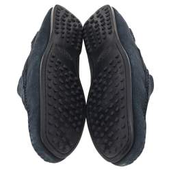 مملوكة مسبقًا حذاء لوفرز تودز سويدي رصاصي داكن سليب أون مقاس 43