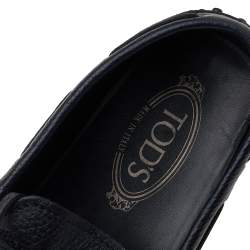 Tod's Black Leather Slip On Loafers Size 42