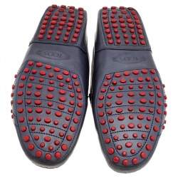 مملوكة مسبقًا Tod's for Ferrari Blue Leather Loafers Size 41