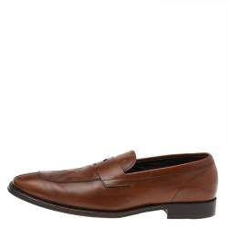 حذاء لوفرز تودز جلد بني سليب أون سير بيني مقاس 42.5
