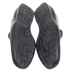 Tod's Black Leather Slip on Loafers Size 44.5