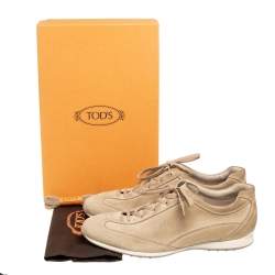 Pre Owned حذاء رياضي تودز رباط سويدي رمادي مقاس 45