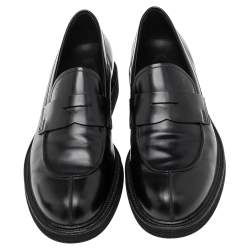 Pre Owned حذاء لوفرز تودز جلد أسود سليب أون مقاس 42