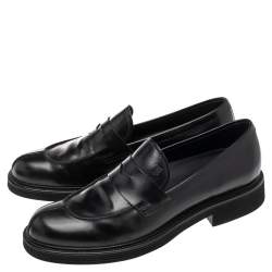 Pre Owned حذاء لوفرز تودز جلد أسود سليب أون مقاس 42