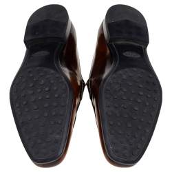 مملوكة مسبقًا Tod's Brown Leather Slip On Loafers Size 44