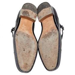 Tod's Black Leather Monk Strap Shoes Size 42.5 