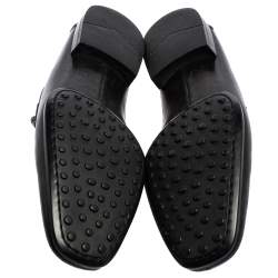 مملوكة مسبقًا حذاء لوفرز تودز بيني جلد أسود مقاس 41.5