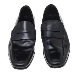 Pre Owned حذاء لوفرز تودز جلد أسود سليب أون مقاس 42