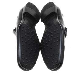 Pre Owned حذاء لوفرز تودز جلد أسود سليب أون مقاس 42