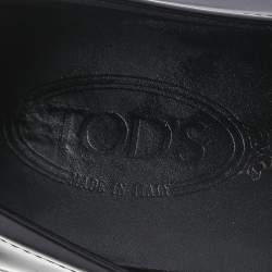 Pre Owned حذاء لوفرز تودز جلد أسود سليب أون مقاس 42
