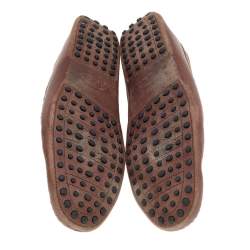 مملوكة مسبقًا Tod's Brown Leather Slip On Loafers Size 43