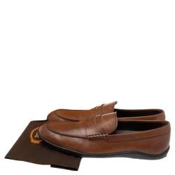 Tod's Brown Leather Penny Loafers Size 45.5