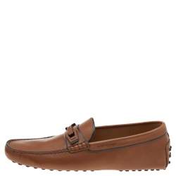 Tod's Brown Leather Slip on Loafers Size 39.5
