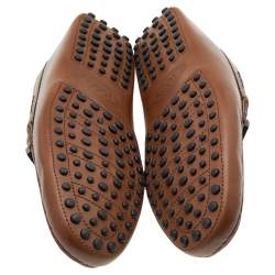 Tod's Brown Leather Slip on Loafers Size 39.5