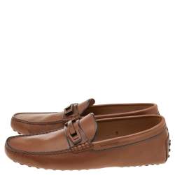 Tod's Brown Leather Slip on Loafers Size 39.5