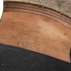 Pre Owned حذاء لوفرز تودز سليب أون بيني جلد أسود مقاس 42.5