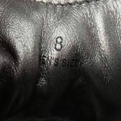 Tod's Black Suede Leather and Nylon Low-Top Sneakers Size 42 